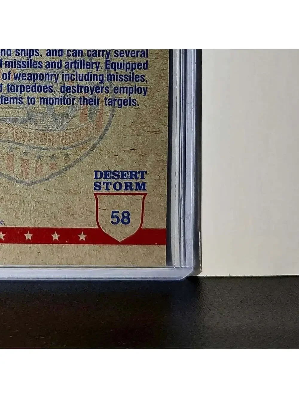 Destroyers 1991 Topps Desert Storm #58 Card